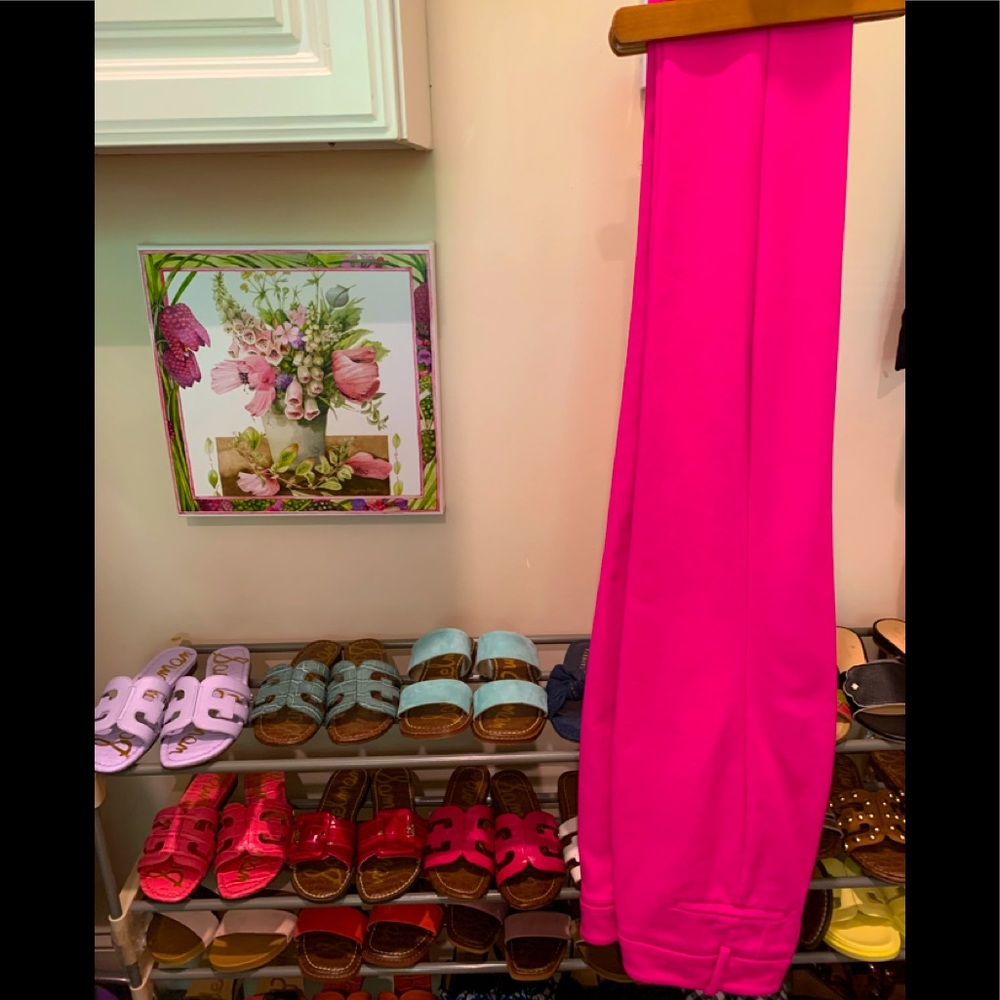 Lilly Pulitzer Pink fuschia 29” ponte pants 16 NWOT